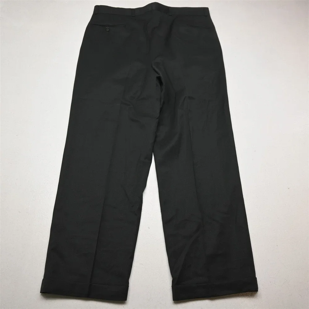Vtg Mens Double Breasted‎ 40R 34x30 Green 100% Trabaldo Togna Wool Suit